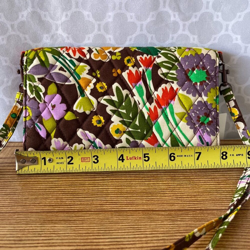 Vera Bradley Evening Garden Wallet Crossbody NWT Floral - Picture 9 of 13